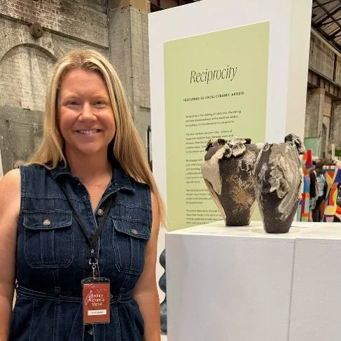 It was a busy weekend at @sydneyceramicsmarket and I didn&rsquo;t get much time to take it all in but it was great to have a moment to capture these two pieces on exhibition. 

&ldquo;Silent Harmony II&rdquo; and &ldquo;Seabed Lullaby&rdquo; are avai