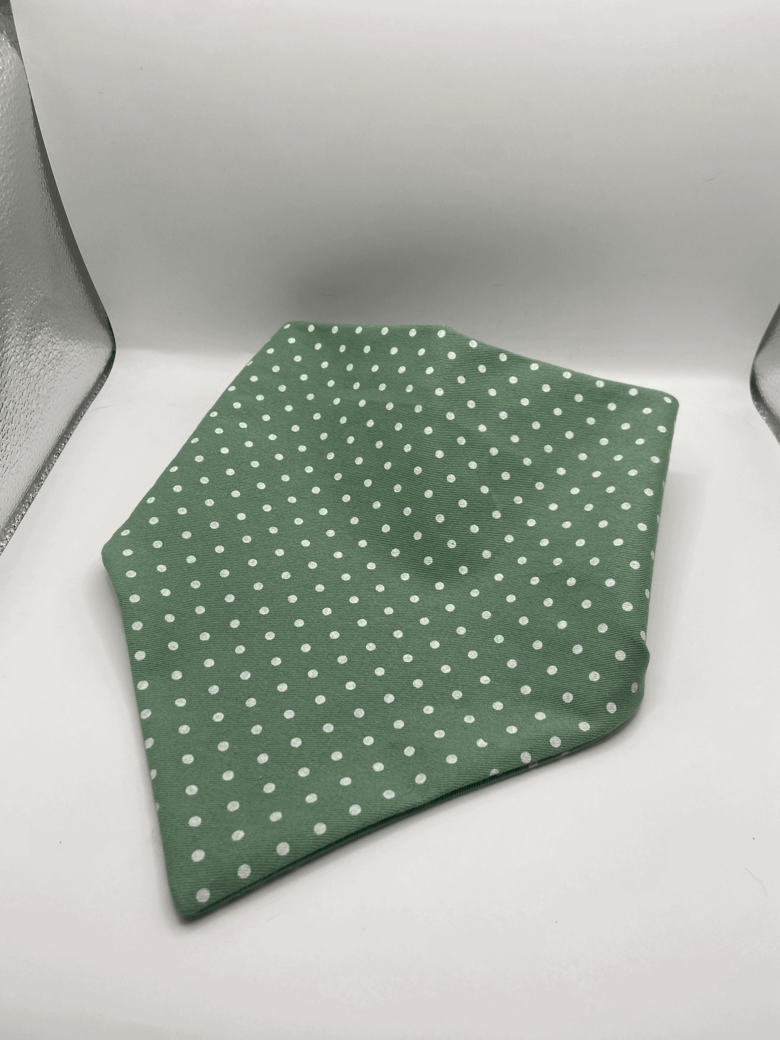 Olive green & White Bandana