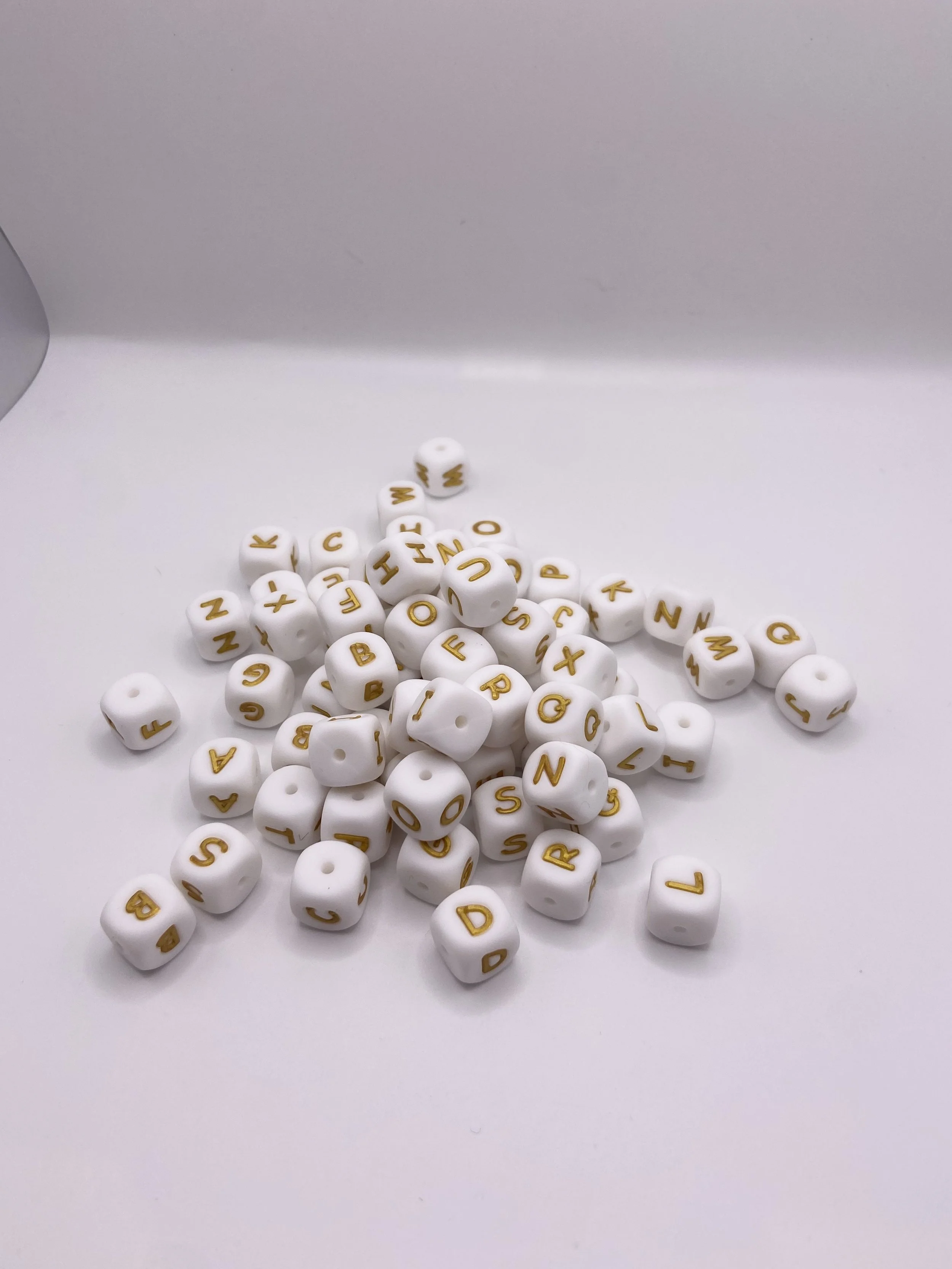 Gold Silicone Letters
