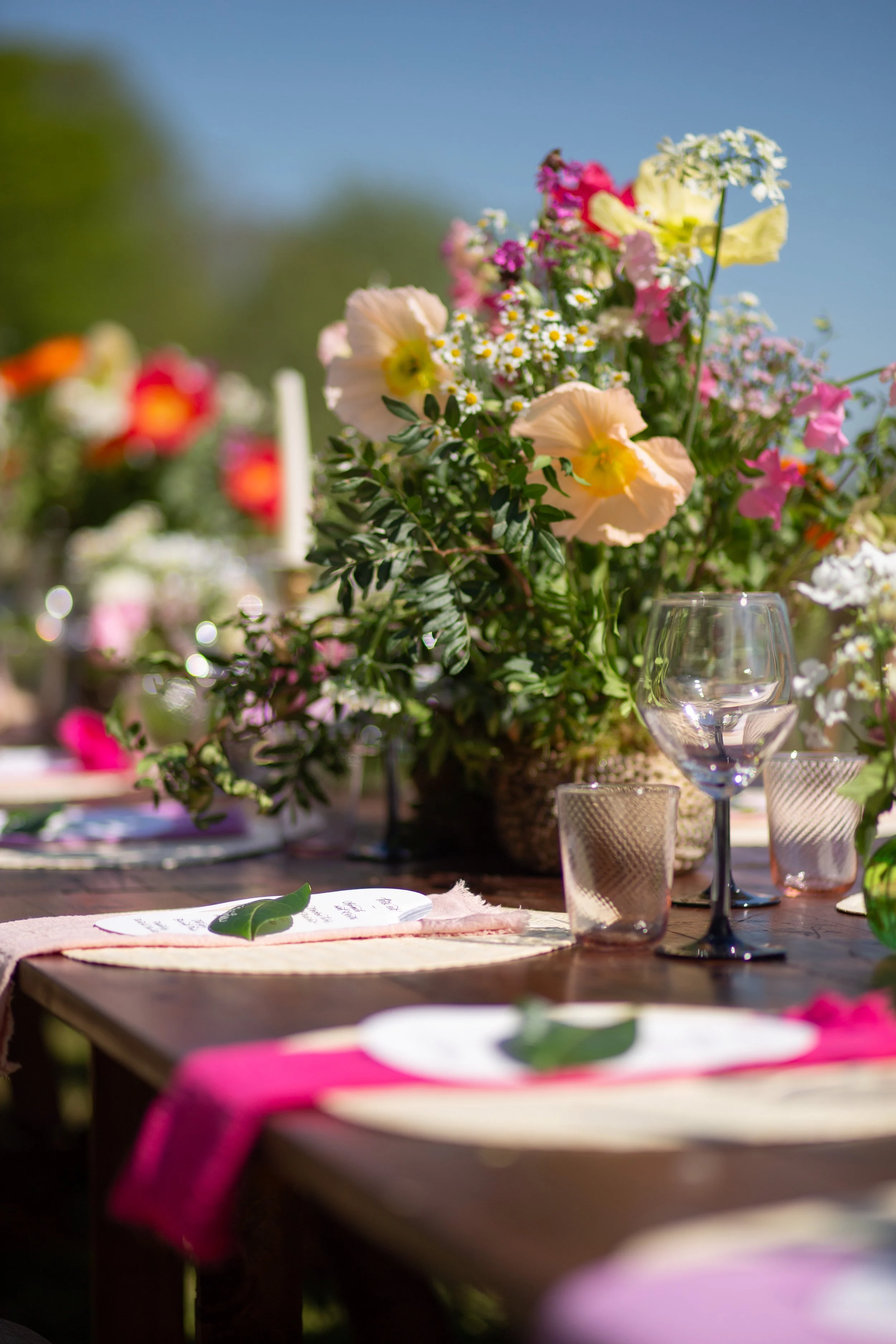 Outdoor ceremony dining Everlong Ceremonies vow renewal