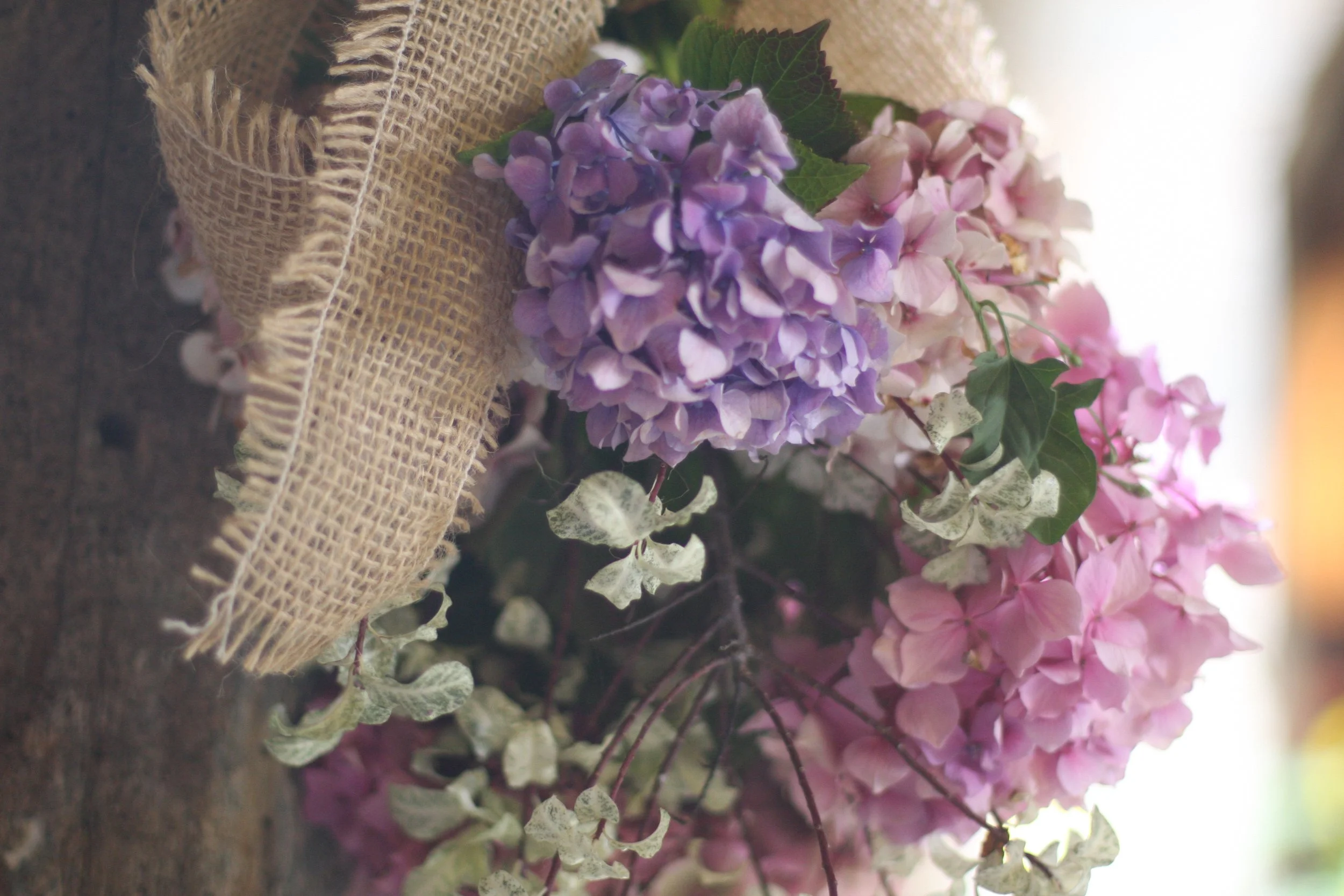 Beautiful natural flower bouquet for woodland wedding