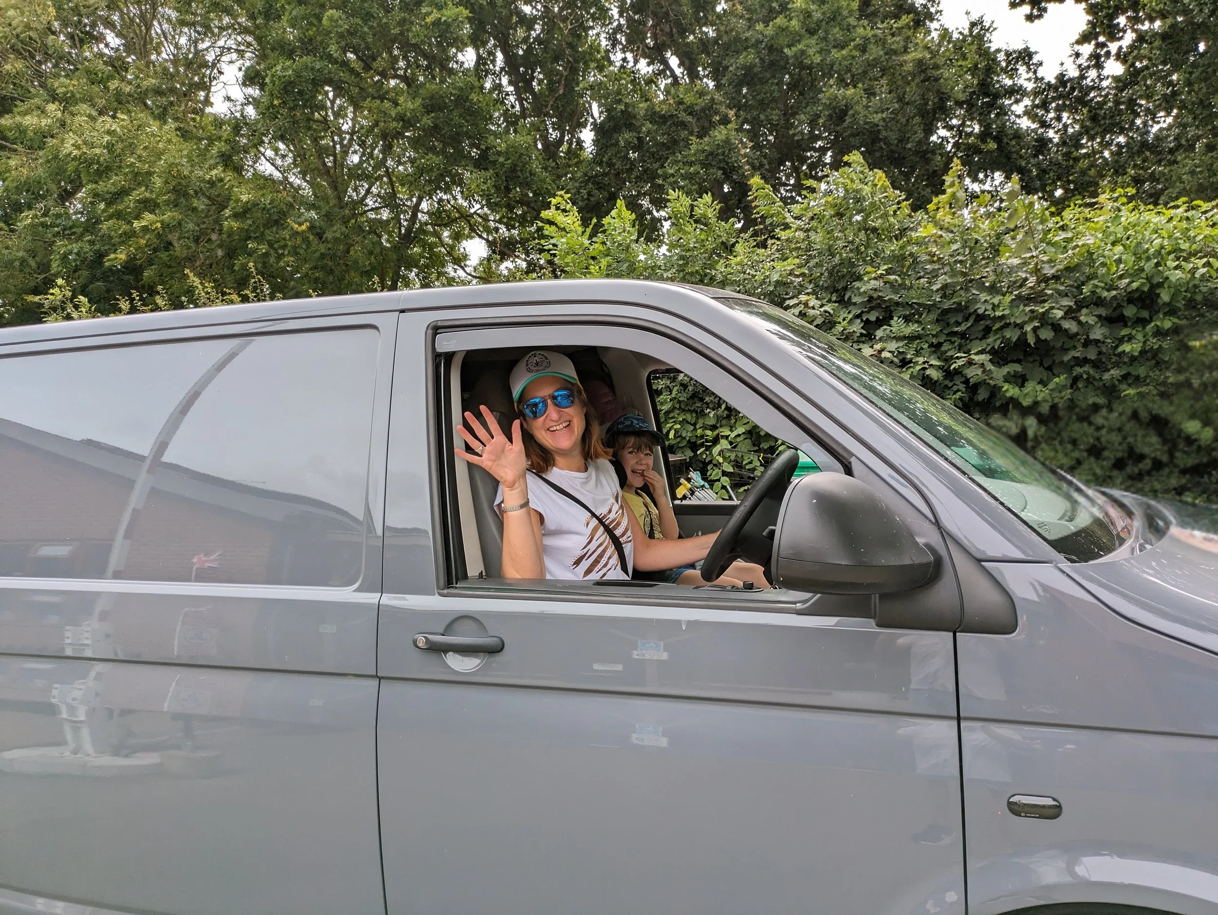 Jodie Watt Celebrant in her camper