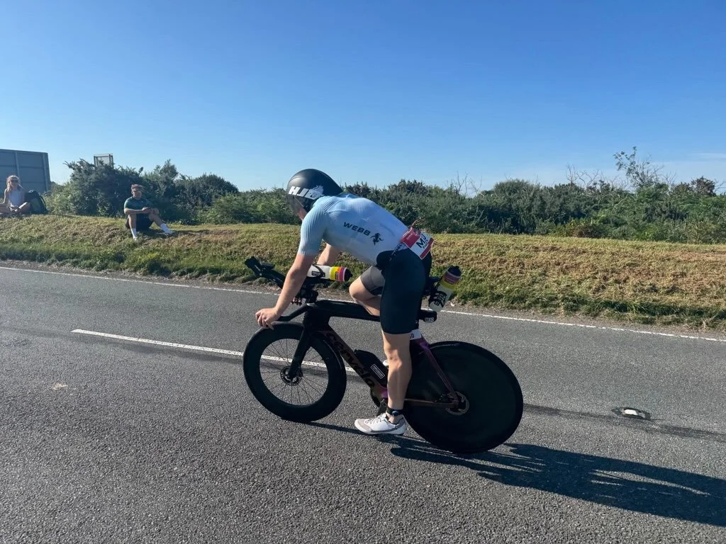 Pro triathlete coaching, Cyclist on Time trial bike