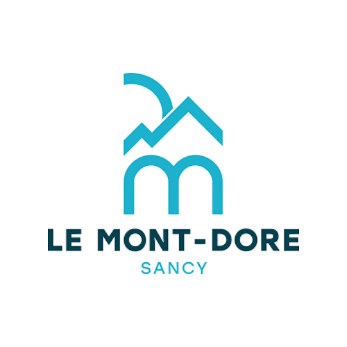 Logo avec un édifice stylisé et le texte 'LE MONT-DORE' en dessous, avec 'SAMERY' en plus petit.