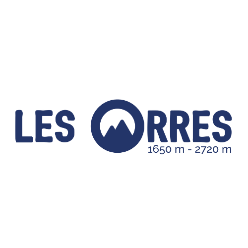Logo de la station de ski Les Morres, indiquant une altitude de 1650 m à 2720 m.