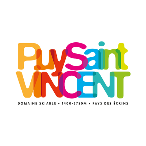 Logo coloré avec le texte 'Plus d'Art, Mieux d'Envie' en plusieurs couleurs et une mise en page artistique.