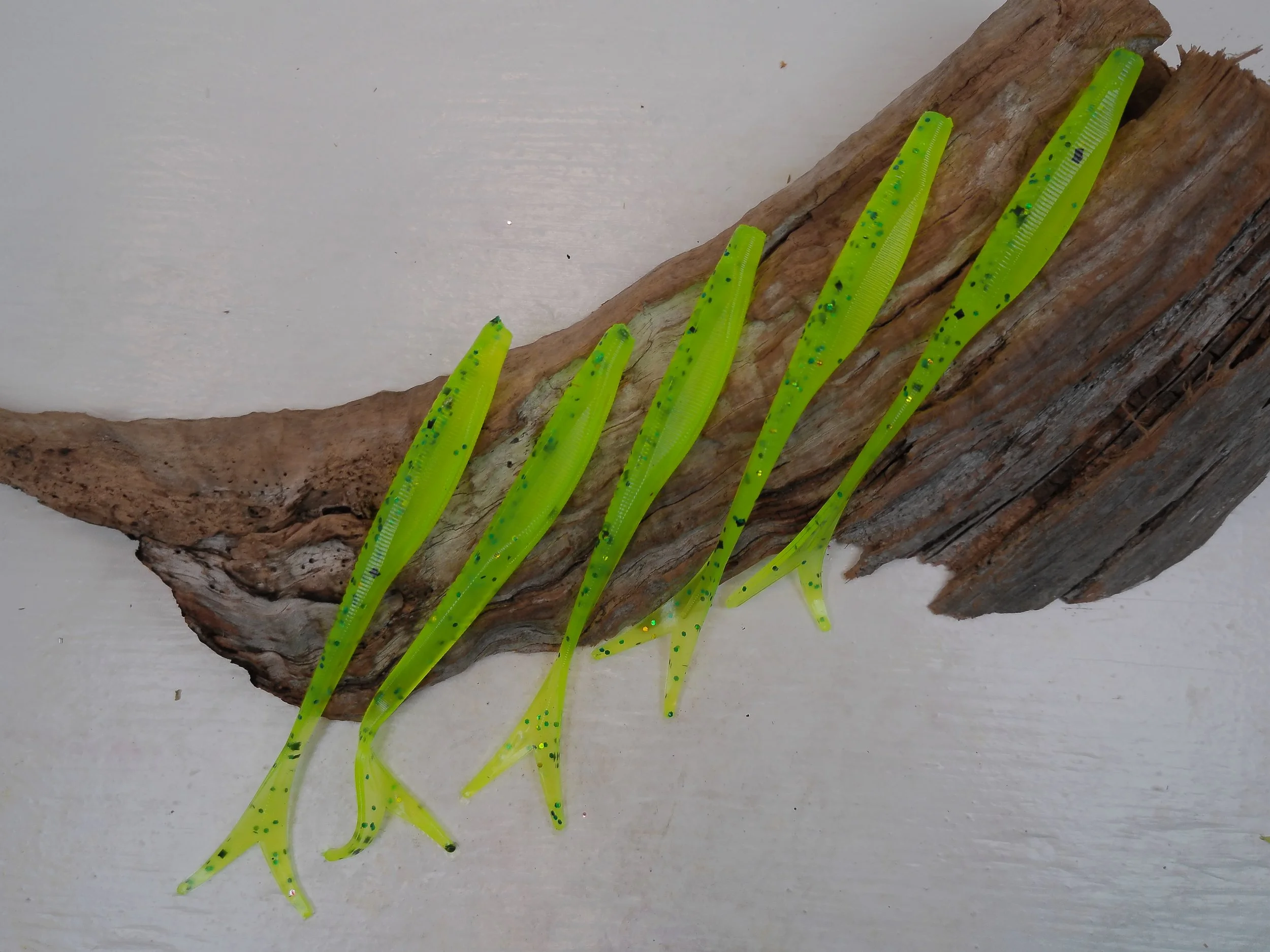 5" X-Cite Shad - Chartreuse Ice (5 pk)