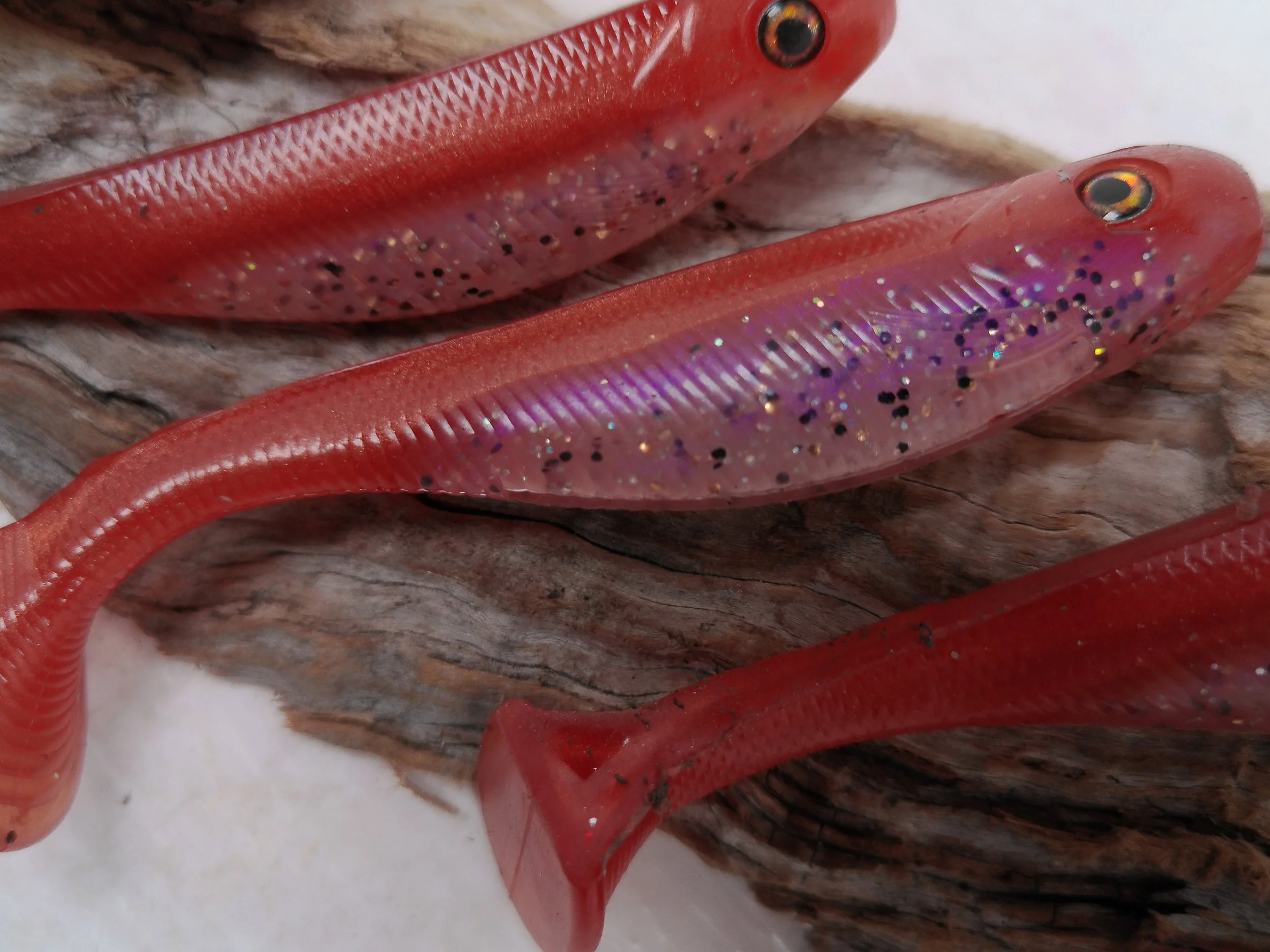 4" Hand Poured Paddle Tail (4 pk) - New Penny