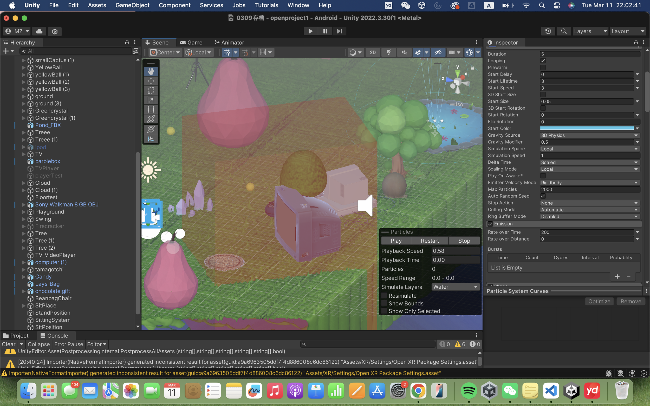 Added more assets and implemented audio and video