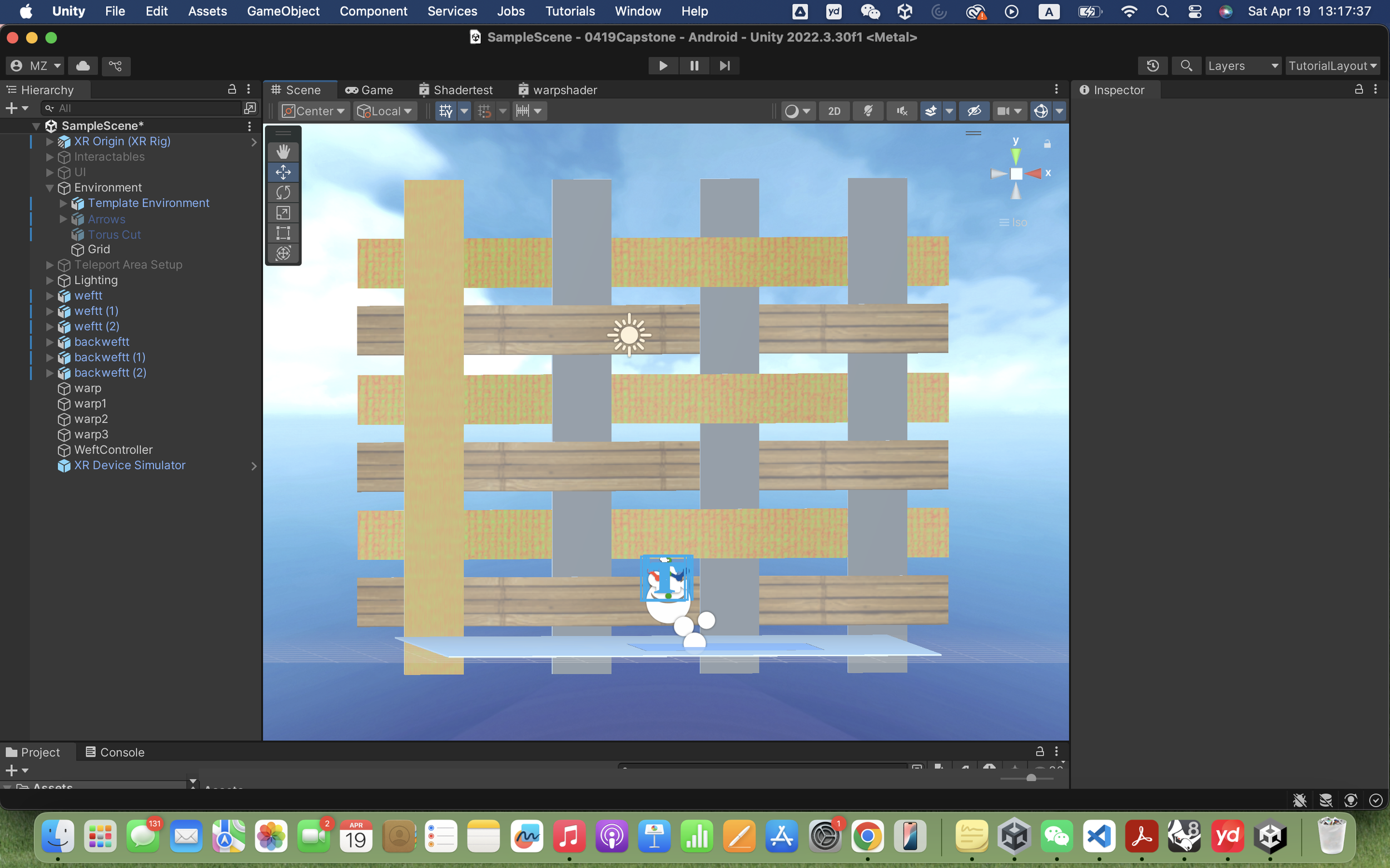 Test different material