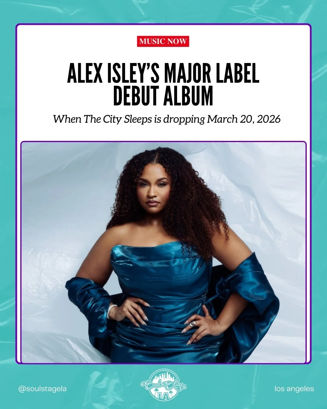 If you know, you know.

Alex Isley dropping in March feels less like an album release and more like a reset for R&amp;B. 

The kind of music you play at night with the lights low, phone on DND, and feelings you swore you processed&hellip; but didn&rs