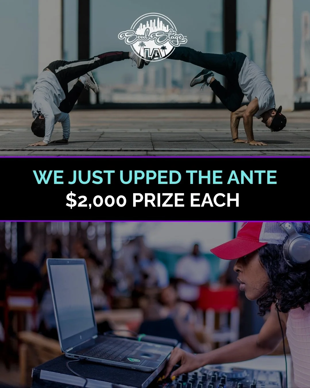 Say whaaaaat?! Yeah, you read that right. 

$2,000 grand prize for EACH category winner. 

If you haven't submitted yet, what are you waiting for?! Link in bio 🔥

#losangeles #dancers #djs #dancebattle #djbattle