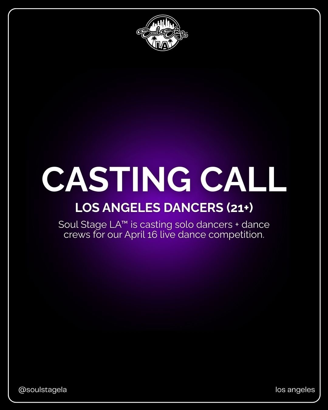 Attention LA Dancers! 

We're casting 4 dancers (crews) to compete for $2,000. 

But that's not all... 

Dancers who are chosen to compete will get paid $500 to join the cast with the chance to win an additional 2k. 

Submissions are open for 2 MORE 