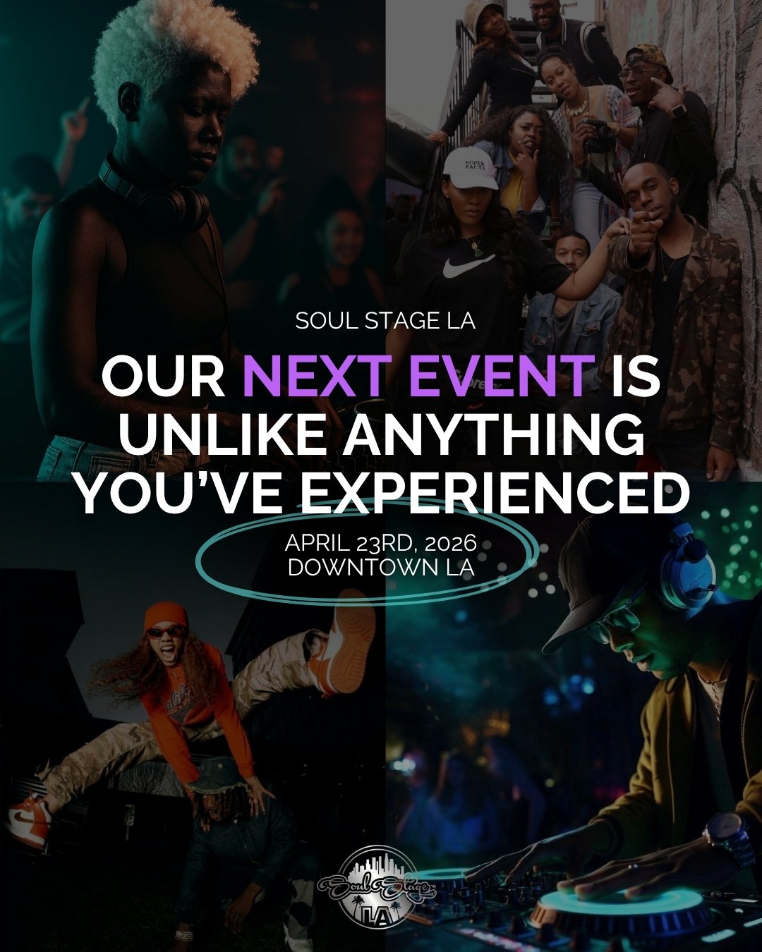 LA, we&rsquo;re outside.

🗓️April 23rd @wearemica in Downtown Los Angeles!

Soul Stage LA is back with a night built around music, movement, and real energy.

DJs going head-to-head live.
Dancers stepping in and showing out.
A crowd that actually kn