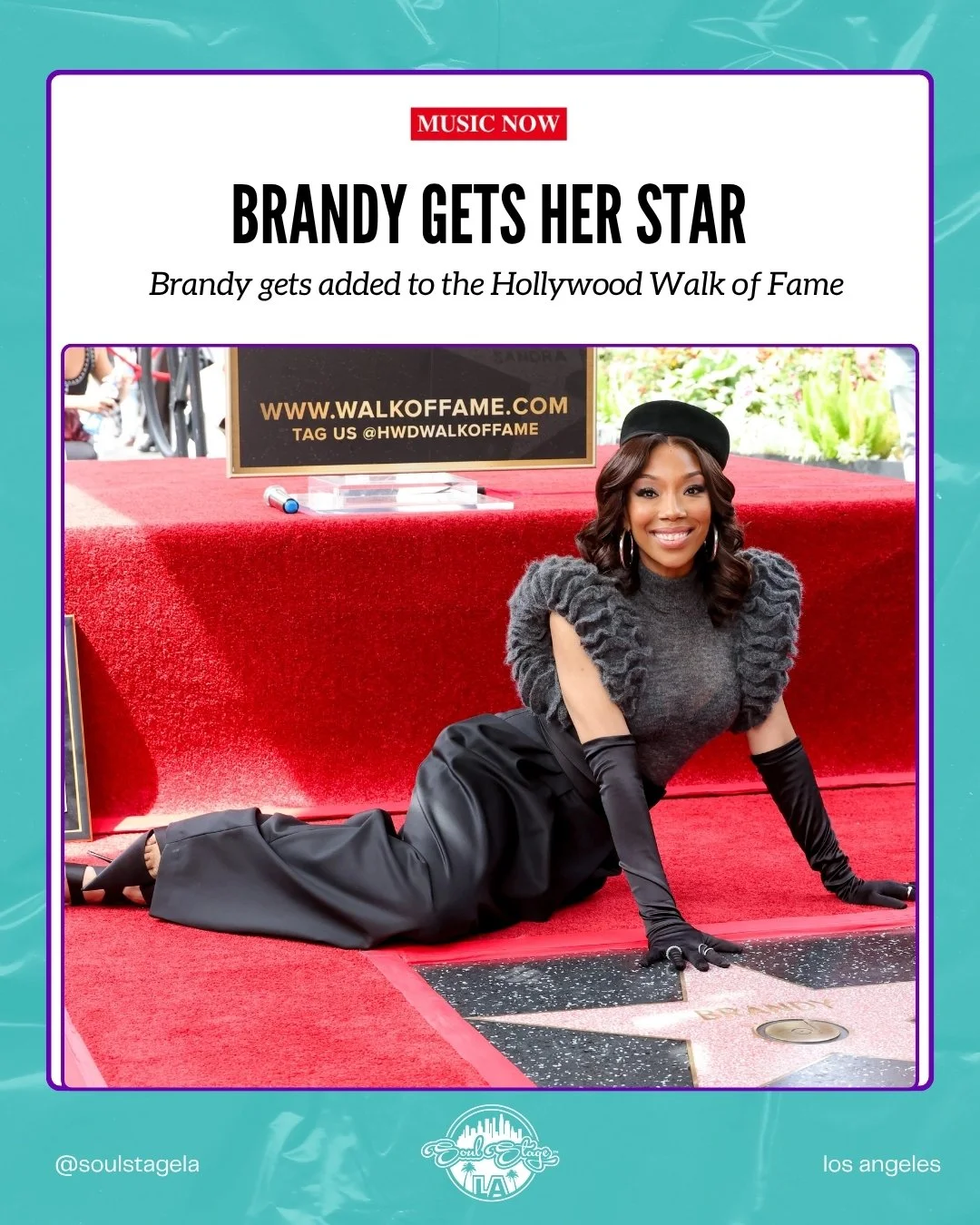 Major congrats to @brandy on receiving her star on the Hollywood Walk of Fame. SO well deserved 💐

#losangeles #musicindustry #musicnews