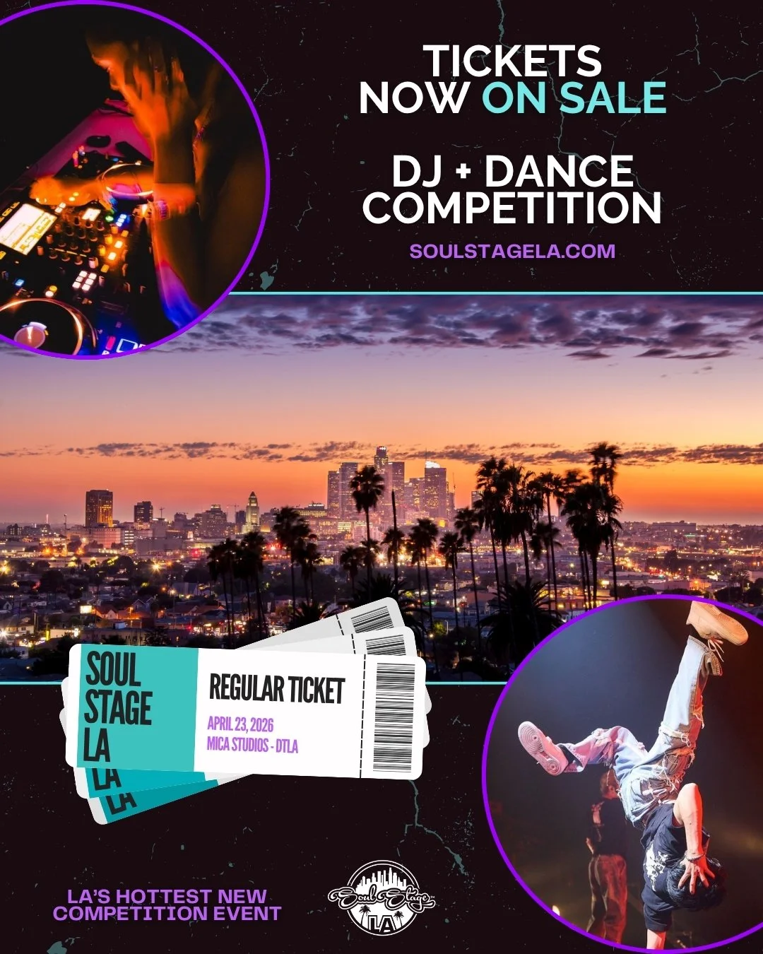 Tickets are live.

LA, this is the one.

The music hits different.
The room moves different.
The energy doesn&rsquo;t let up.

DJs battling live.
Dancers going off.
A crowd locked in from start to finish.

And of course we're going to be delivering o