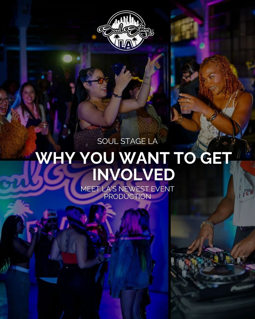 Want to get involved with Soul Stage LA for our next event? 
Swipe left to read up on how and head to the link in bio to learn more!

#losangeles #losangelesevents #laevents