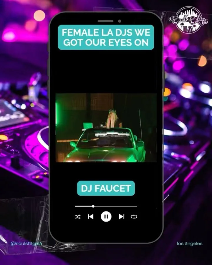 Some female LA DJs we got our eyes on! Give them their flowers 💐!!! 

@faucet.bby
@djkendollaz
@tyalexander 
@ginatollese