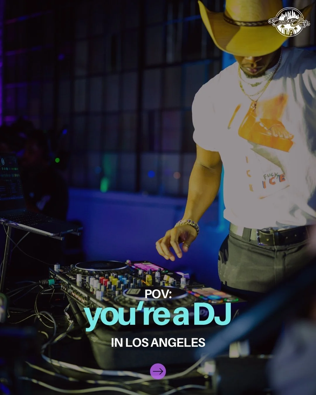 Being a DJ in LA is carrying way too much equipment, chasing the perfect transition, and spending hours finding tracks most people will never know the name of.

It's part art, part instinct, part controlled chaos.

But when the room catches the energ