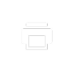 Printer icon on a black circular background