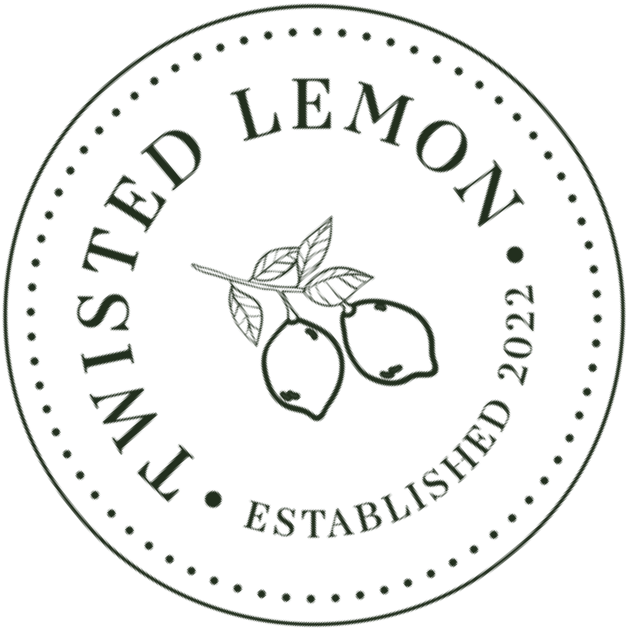Lemon logo with lemon illustration and text 'WISTED LEMON ESTABLISHED 2022' around the circle.