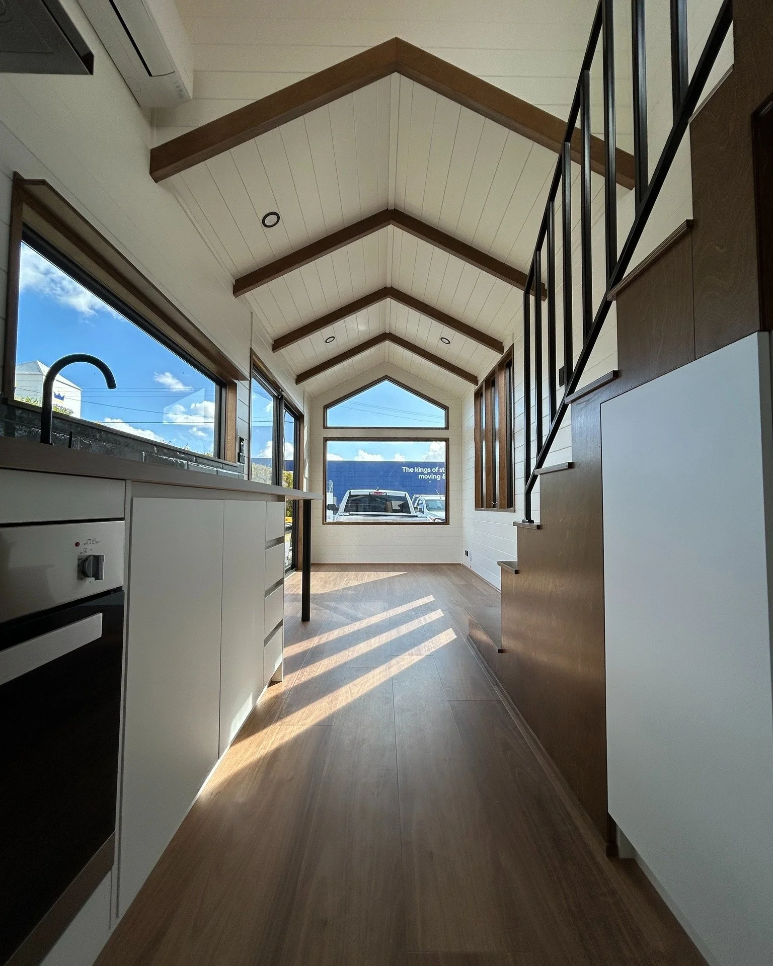 There&rsquo;s something special about the way natural light bounces through a tiny home, dancing across walls, playing with textures, and bringing colours to life. It creates a space that feels warm and inviting.
