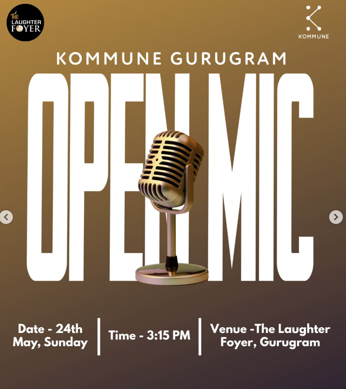 Kommune Gurugram Open Mic