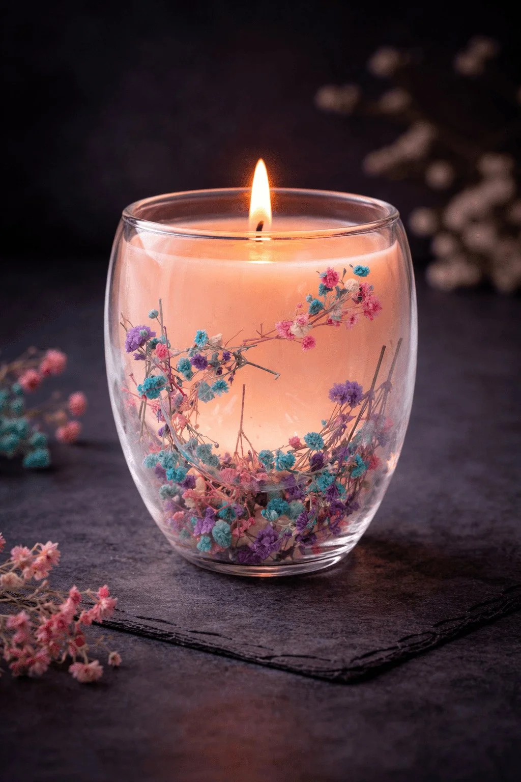 Blooms Entombed - Purple Baby’s-Breath