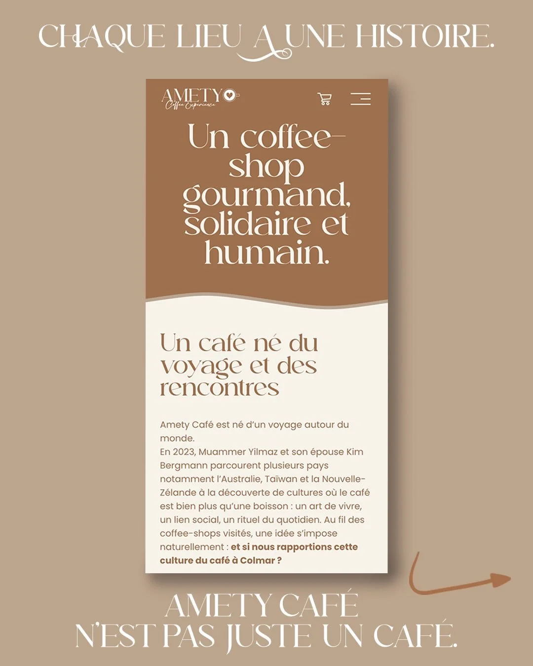 Vous connaissez le caf&eacute;. ☕️ 
Mais connaissez-vous son histoire ? 🤍

Pourquoi Amety Caf&eacute; existe.
Ce qui nous inspire.
Ce que nous voulons transmettre.

Notre page Story vous ouvre les coulisses.

👉 ametycafe.com

Un grand merci &agrave