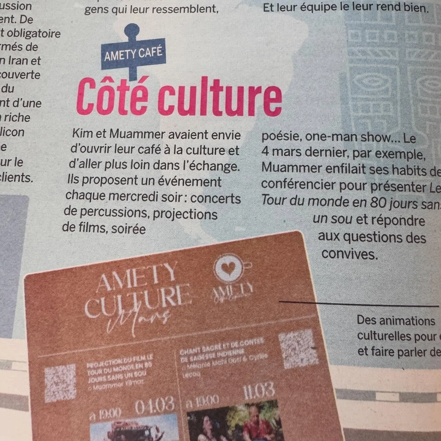 🎭 Nous cherchons un(e) b&eacute;n&eacute;vole pour coordonner les soir&eacute;es culturelles du mercredi soir !

Tu aimes l&rsquo;art, les rencontres et l&rsquo;organisation ? Tu as envie de faire vivre un lieu culturel et convivial ? Cette mission 