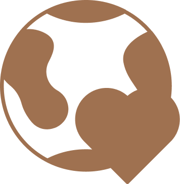 Icône représentant un globe terrestre avec une main qui le tient