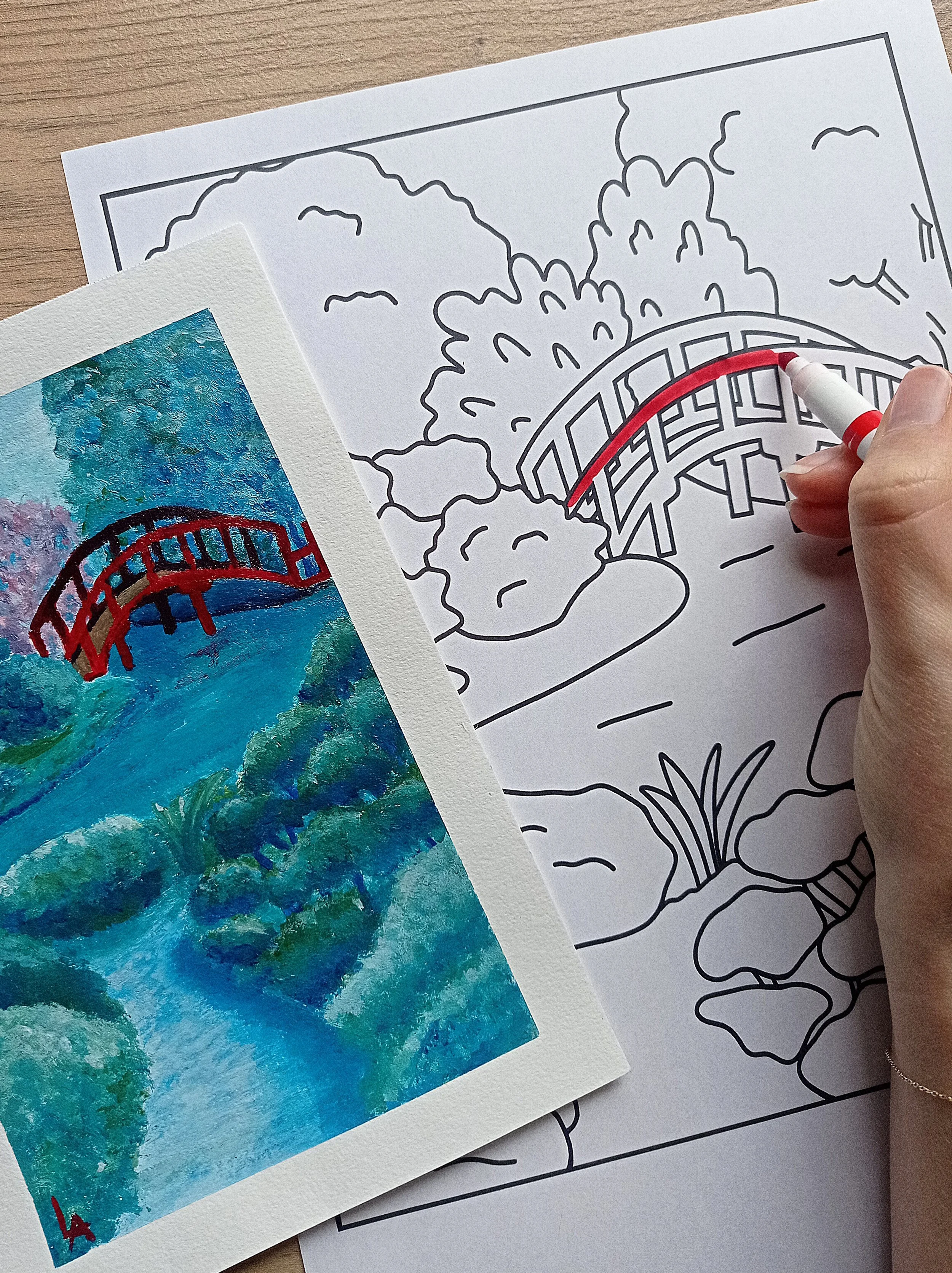 COLORIAGE A TELECHARGER - Jardin japonais, Toulouse