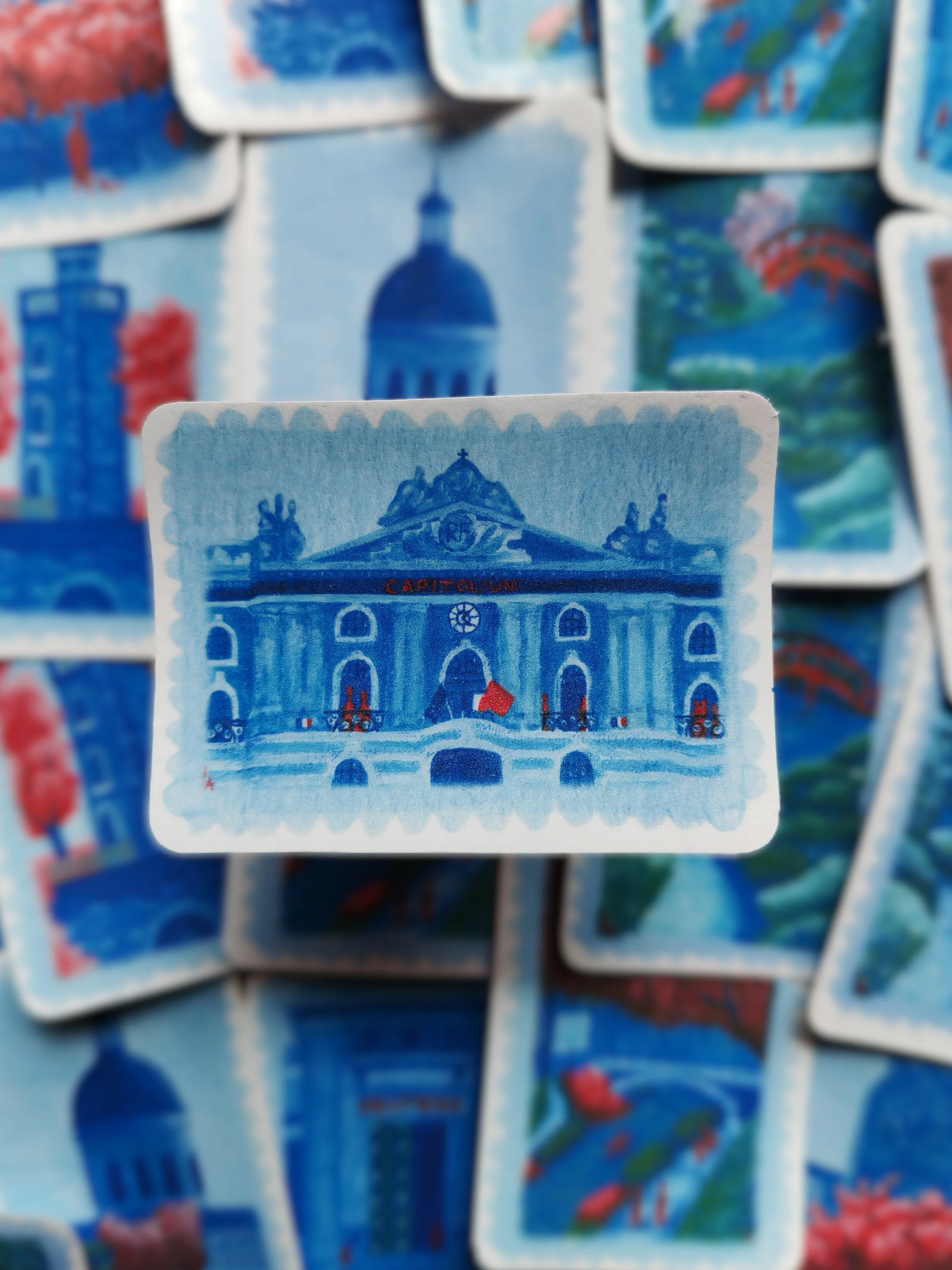 Sticker individuel capitole, Toulouse