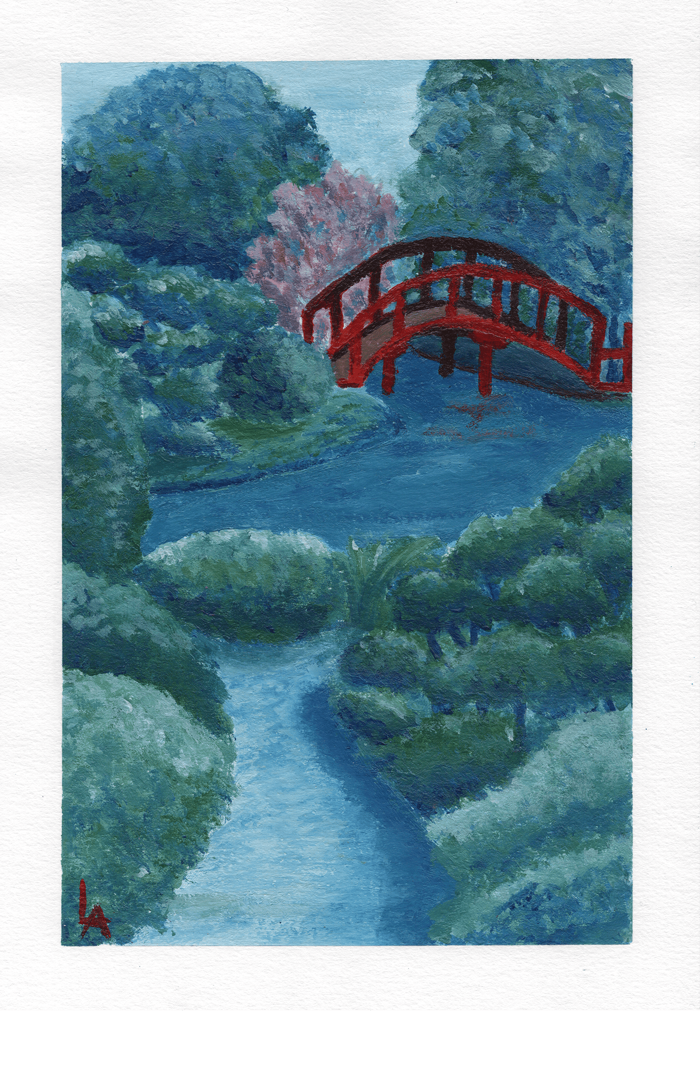 PEINTURE ORIGINALE | Jardin japonais, Toulouse