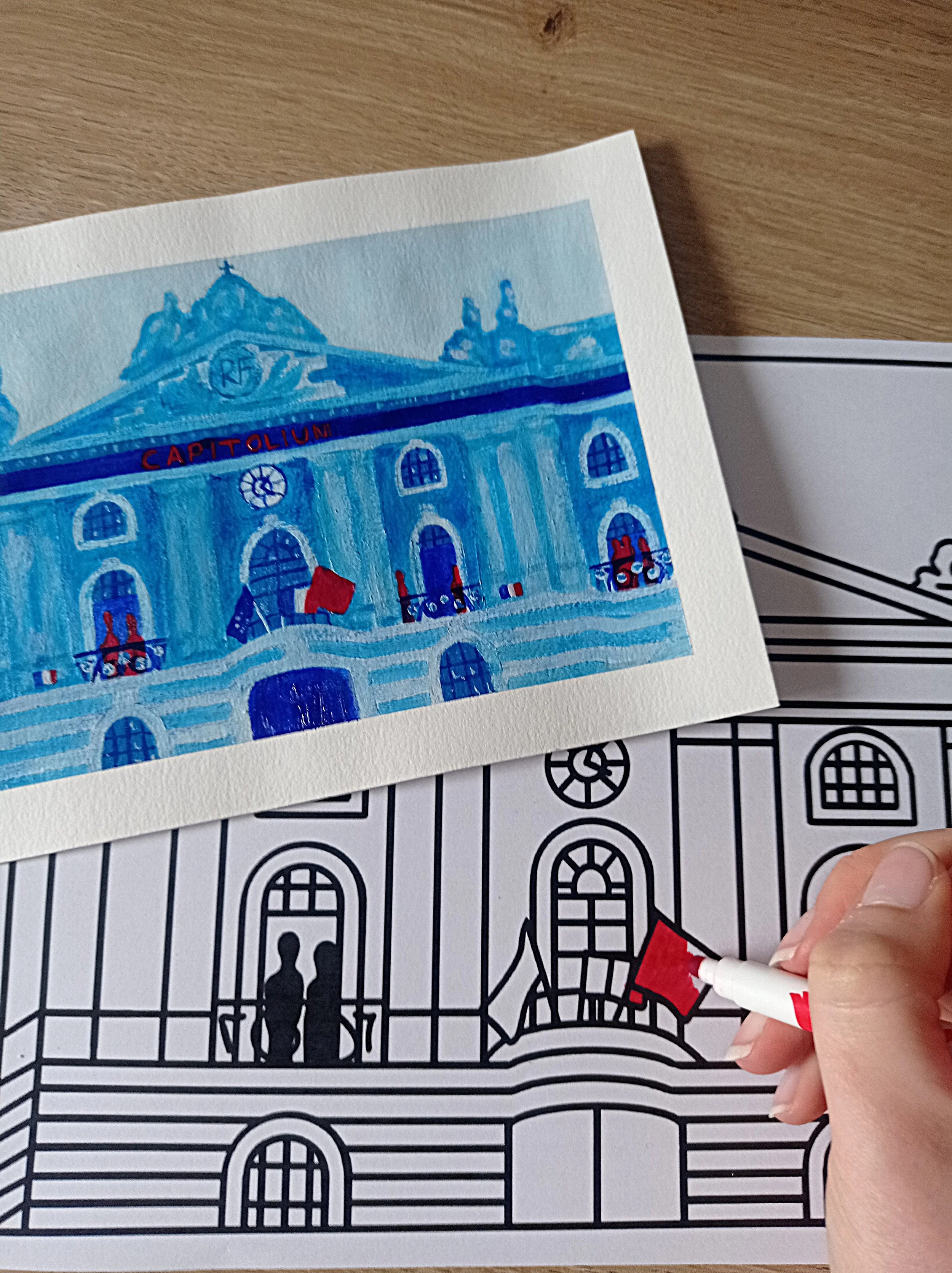 COLORIAGE A TELECHARGER - Capitole, Toulouse