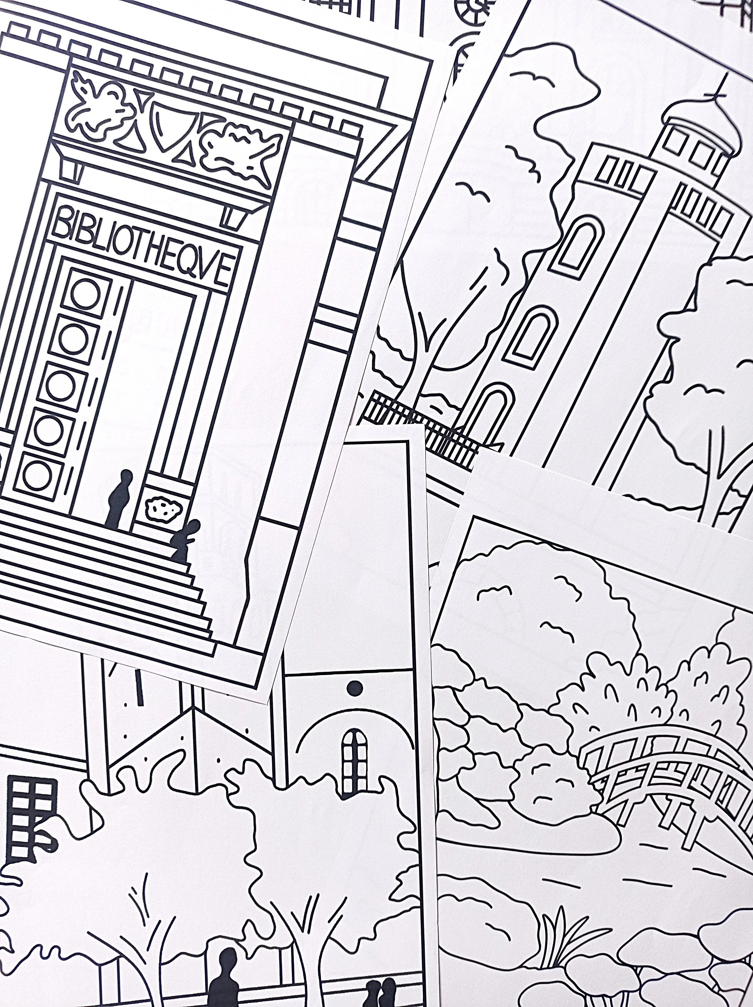 PACK de 6 coloriages à télécharger - Collection Toulouse