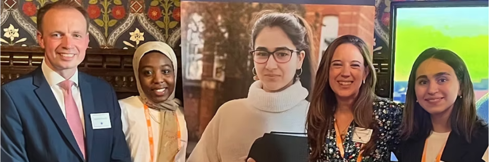 REUK staff and young people with Darren Paffey MP at parliament