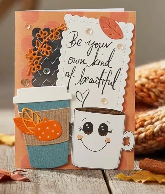 Coffee Greeting Card 4x6 Blank Inside 