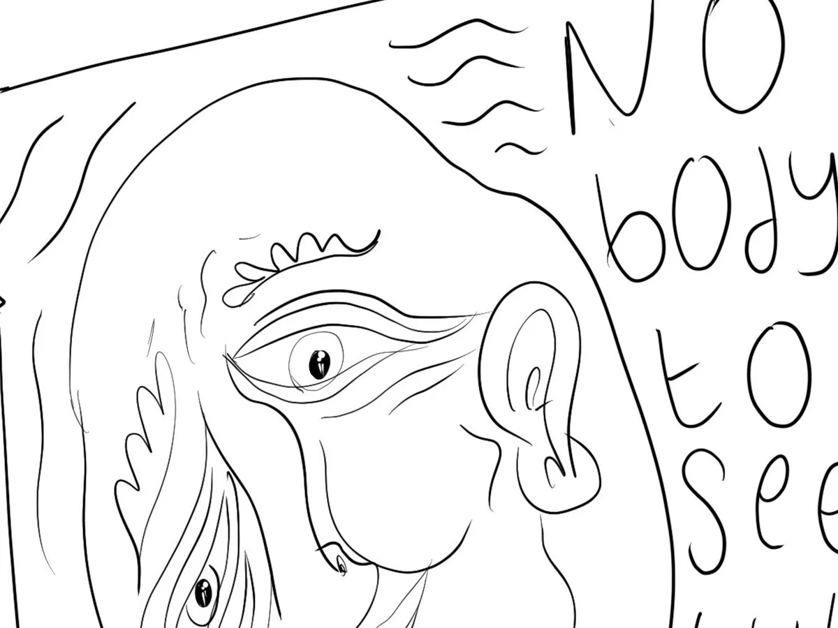 No body to see but me