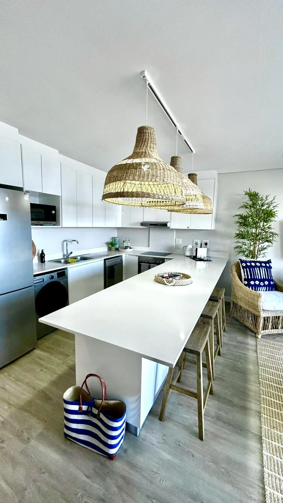 Fully equipped kitchen suitable for long term and short self-catering vacations at The View