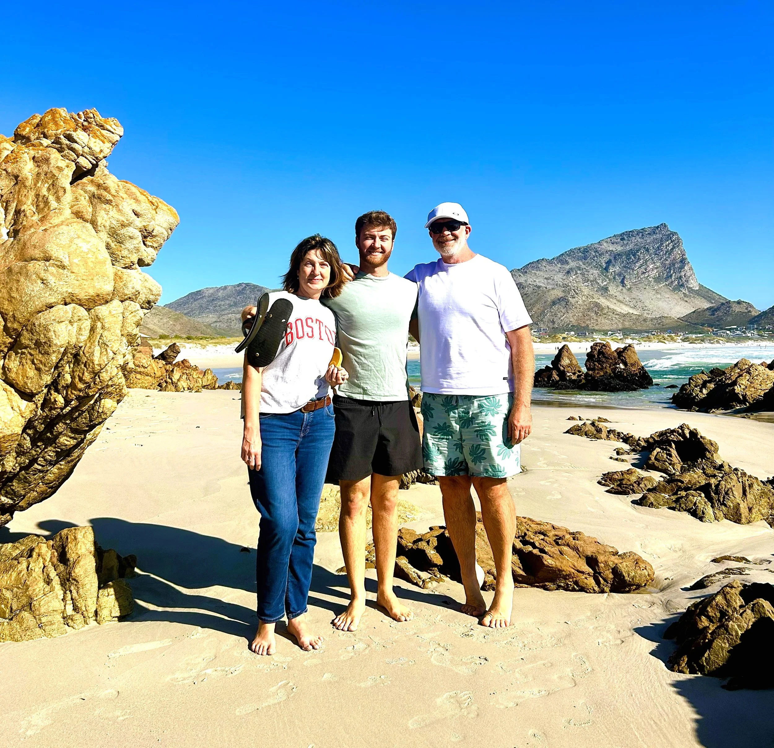 Family on Pringle Bay Main Beach