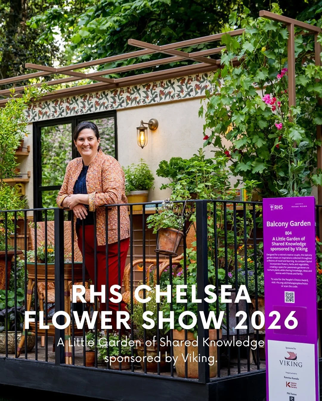 RHS Chelsea Flower Show 2026 - what a week! 🥇

A Gold Medal. Best in Show for Balcony &amp; Container Garden. Special visitors. Our incredible sponsor @vikingcruises. And the most wonderful moments of people genuinely connecting with A Little Garden