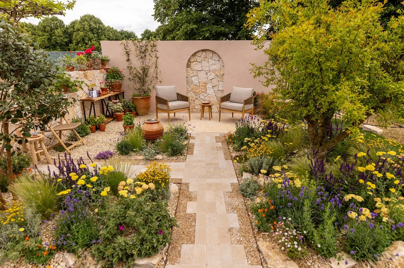 RHS Hampton Court Garden Festival Mediterranean Garden Design - Award Winner