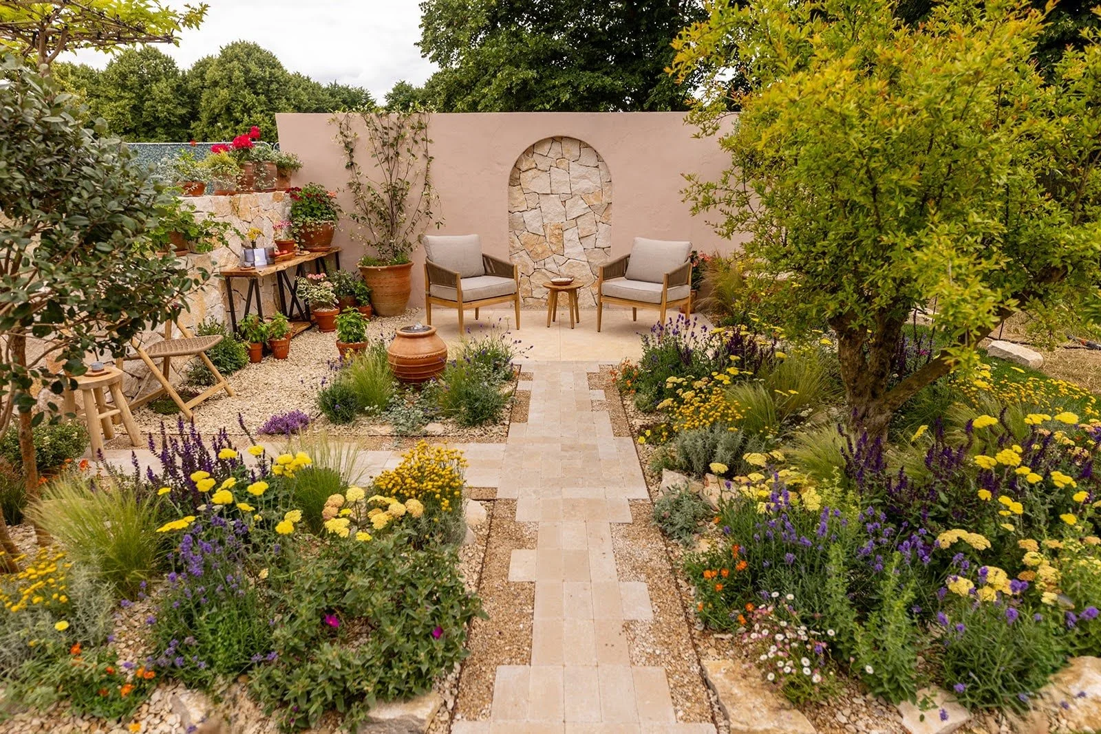 RHS Hampton Court Garden Festival Mediterranean Garden Design