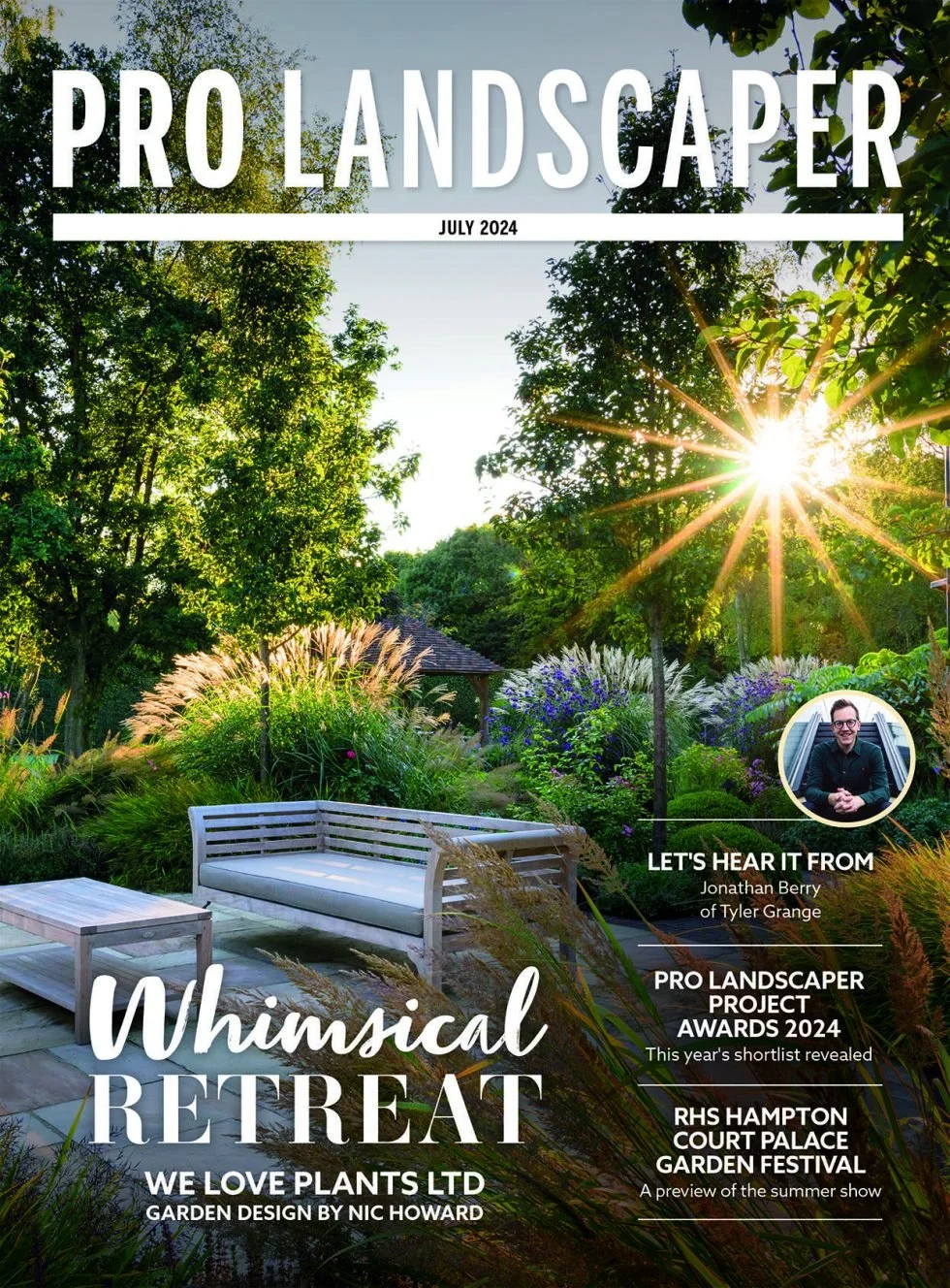 The cover of Pro Landscaper magazine, July 2024 issue, Katerina Kantalis London Garden Designer
