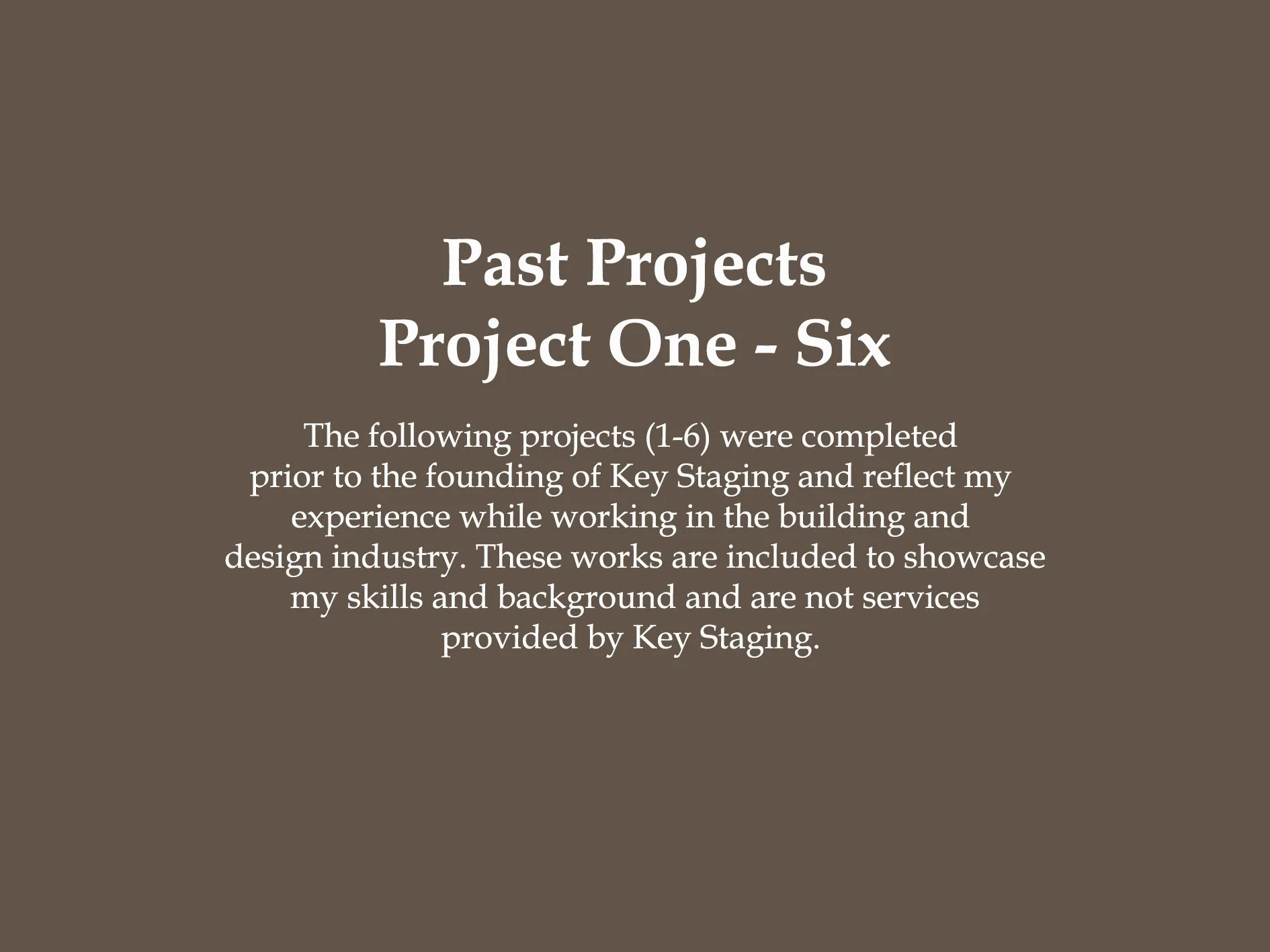 Past Projects