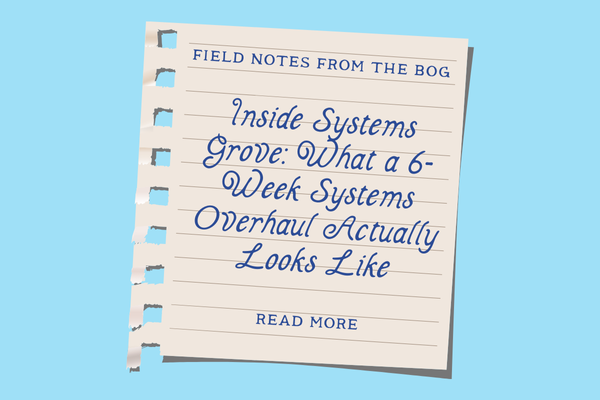 Inside Systems Grove: What a 6-Week Systems Overhaul Actually Looks Like