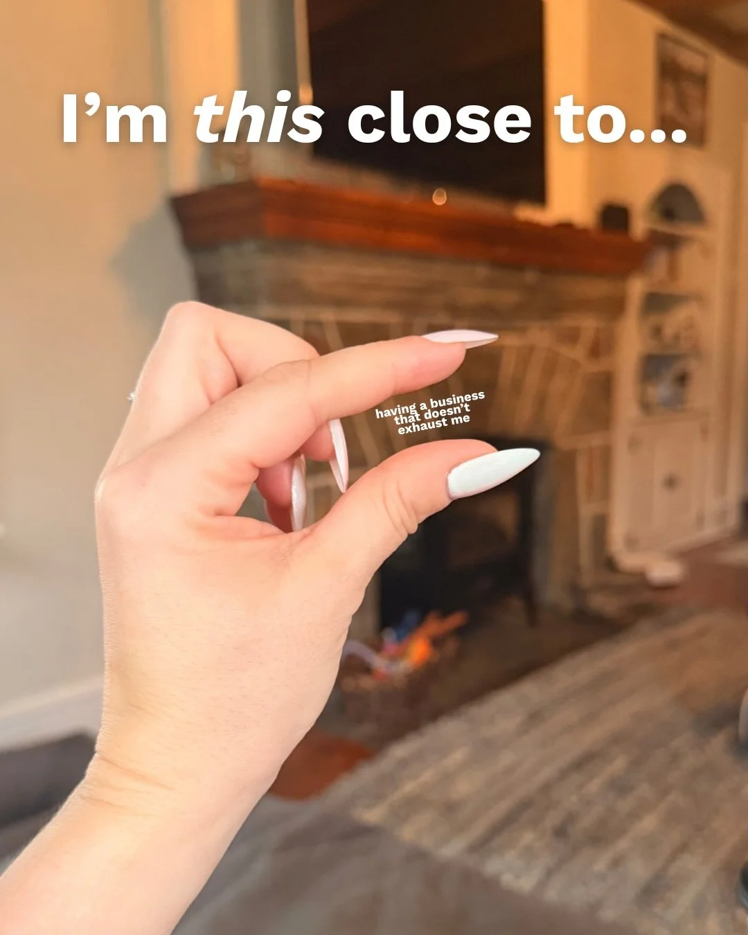 I&rsquo;m thiiiiiis close.

You built this business for freedom and flexibility. Instead you&rsquo;re more exhausted than you were in your 9-5.
It&rsquo;s not you. It&rsquo;s the systems.

You&rsquo;re trying to run a neurodivergent business with neu