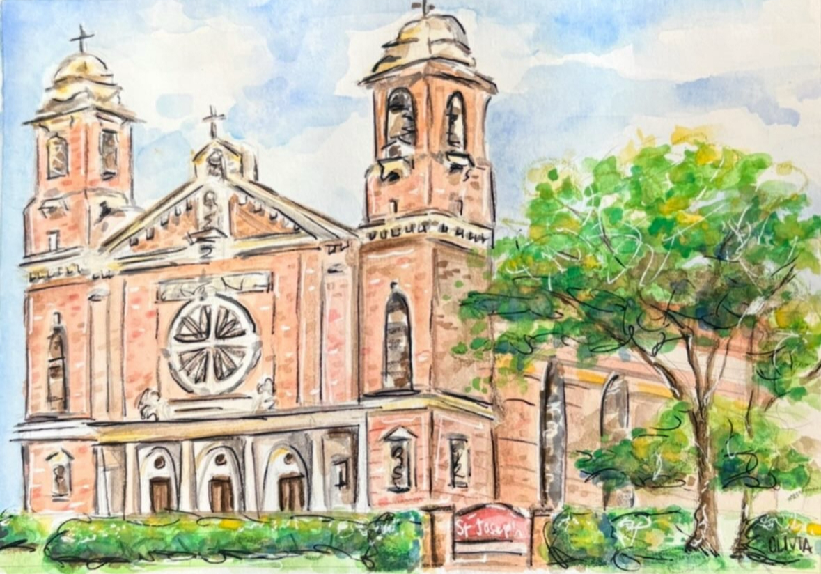 St. Joseph Co-Cathedral (watercolor)