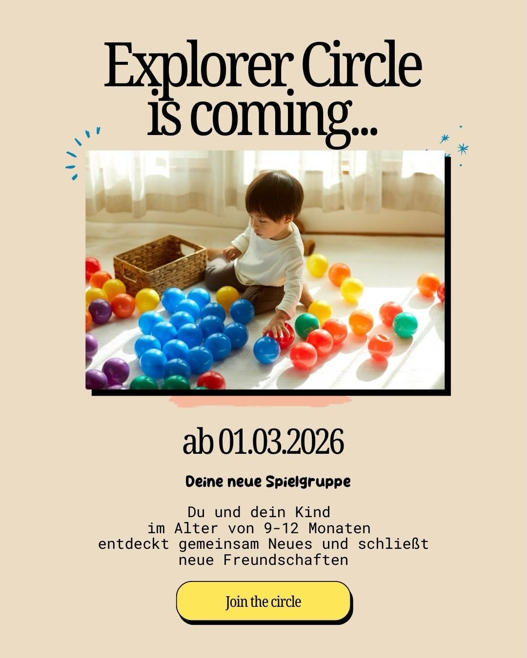 Drei Altersstufen. Drei Entwicklungsphasen. Ein Ort f&uuml;r echte Verbindung. 🤍

Mit unseren neuen Circles begleiten wir dich und dein Baby durch das erste Lebensjahr &ndash; bindungsorientiert, altersgerecht &amp; mit Raum f&uuml;r Austausch unter